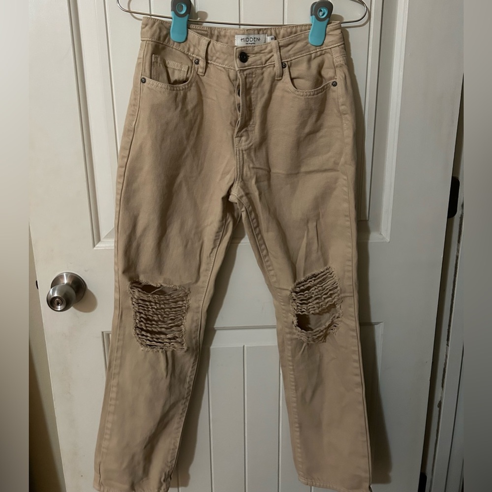 Tan Hidden jeans